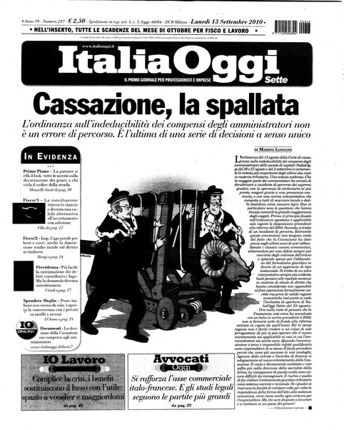 Italia oggi : quotidiano di economia finanza e politica